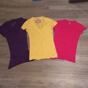 Bundle of 3 tight short sleeve shirts